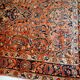 Handmade antique Persian Sarouk rug 4.1' x 6.7' (125cm x 204cm) 1920s