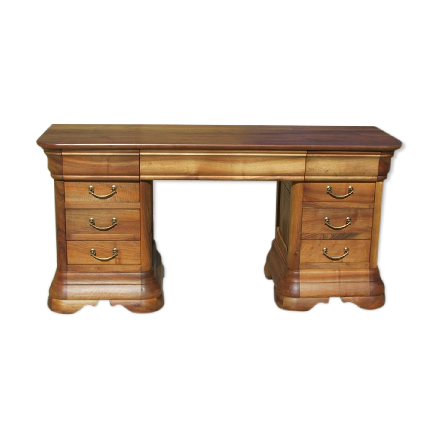 Minister in solid walnut desk