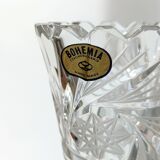 Large Bohemian Crystal Vase - Tom Model - Czechoslovakia