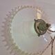 vintage white ceramic suspension complete with its electrical system