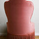 Fauteuil crapaud velours rose