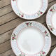 Ensemble de 7 assiettes plates christiane sarreguemines et digoin