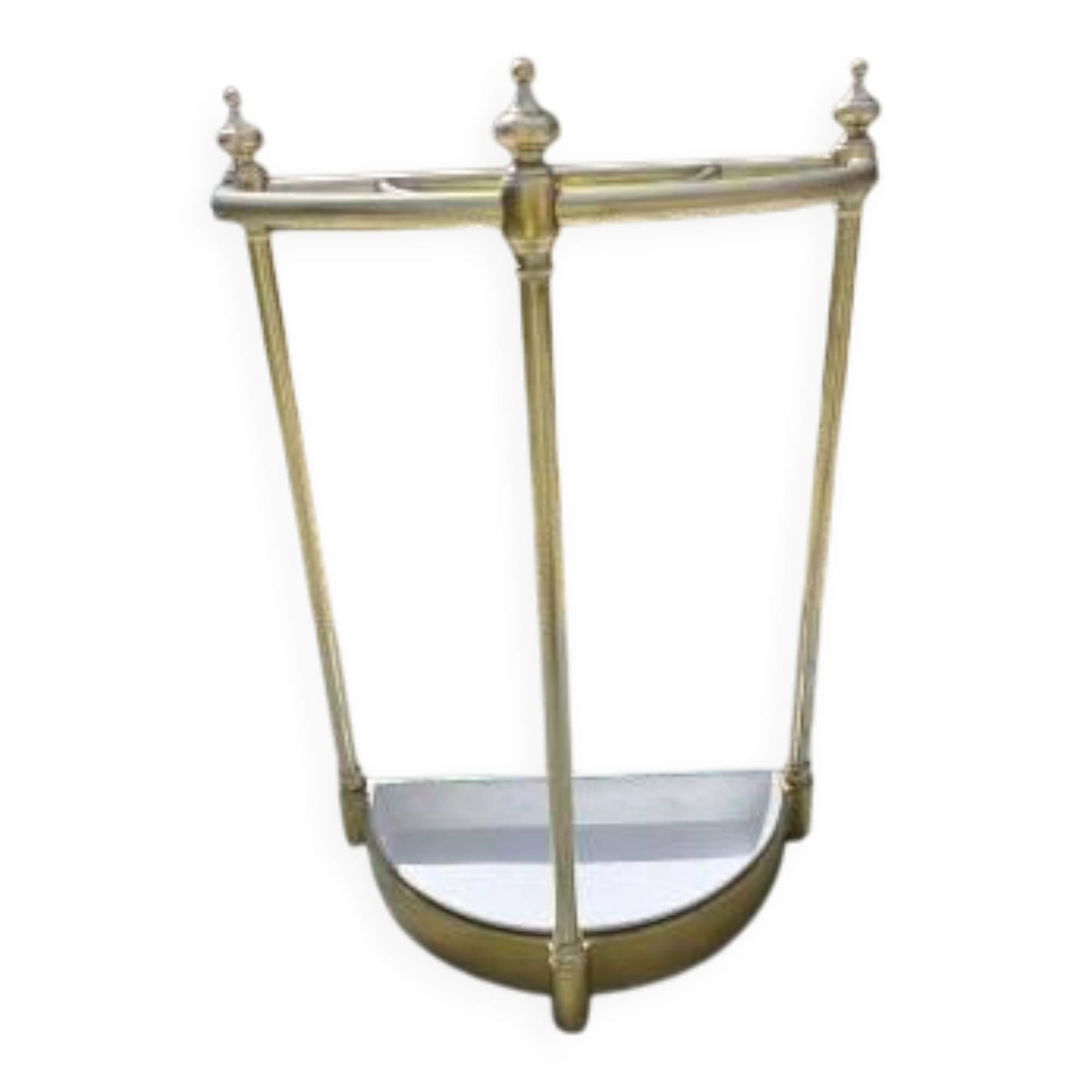 Umbrella stand 1900 brass, cast iron and steel