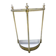 Umbrella stand 1900 brass, cast iron and steel