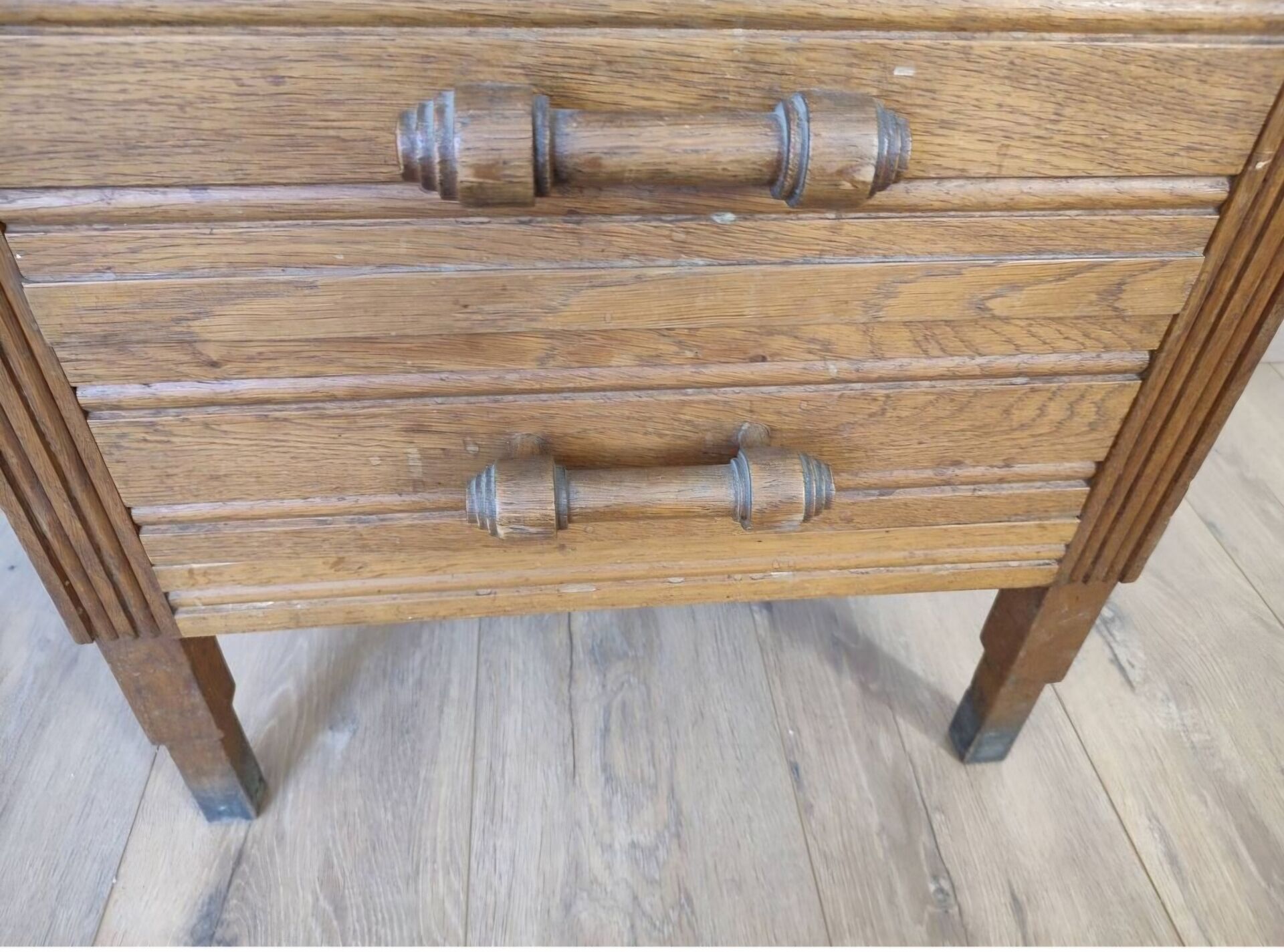 Antique oak worker
