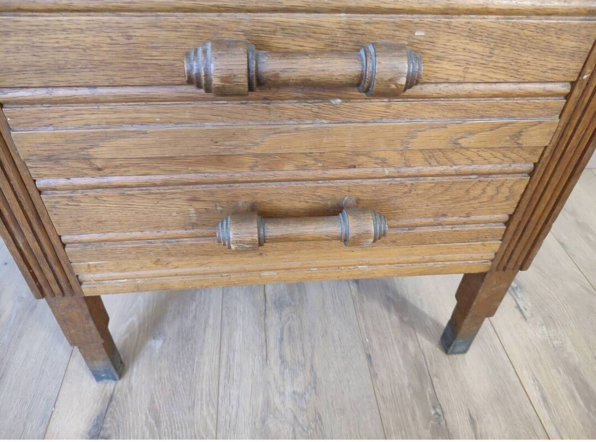 Antique oak worker