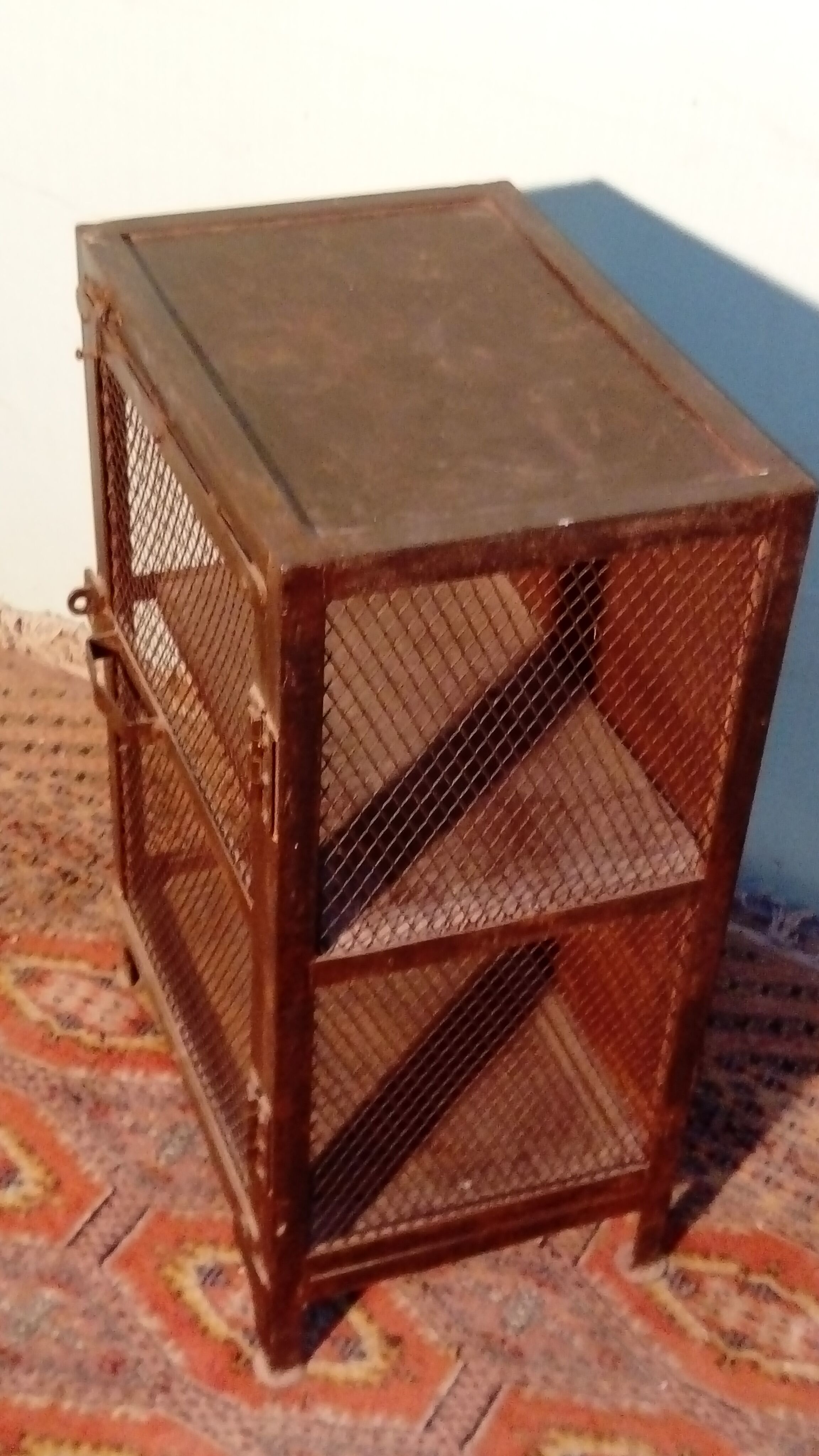 Metal bedside table