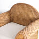 Woven rattan lounge set