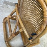 Rattan floor chair - deckchair
