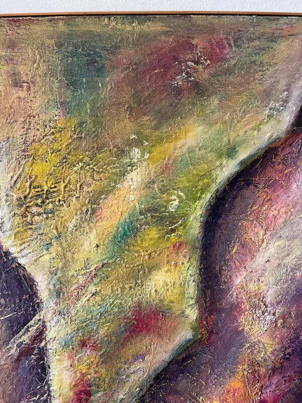Nature morte aux bouteilles, huile sur toile