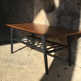 Scandinavian coffee table teak plating - 1960