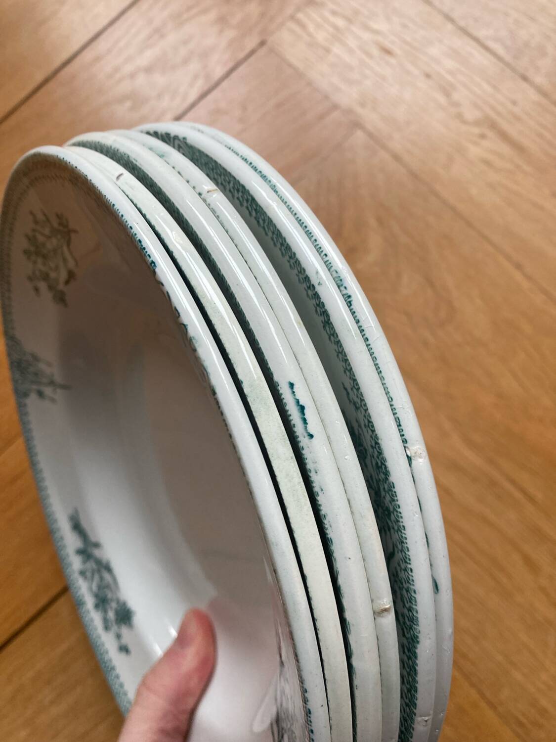 Saint Amand deep plates ironstone