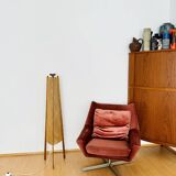 Sisal and Teak Floor Lamp by Temde