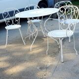 Wrought iron garden furniture