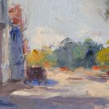 Gustav Berlin, Swedish Modern Landscape, Oil on Panel, 1962, Framed