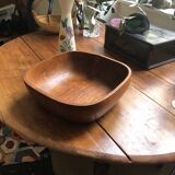 Vintage olive wood salad bowl