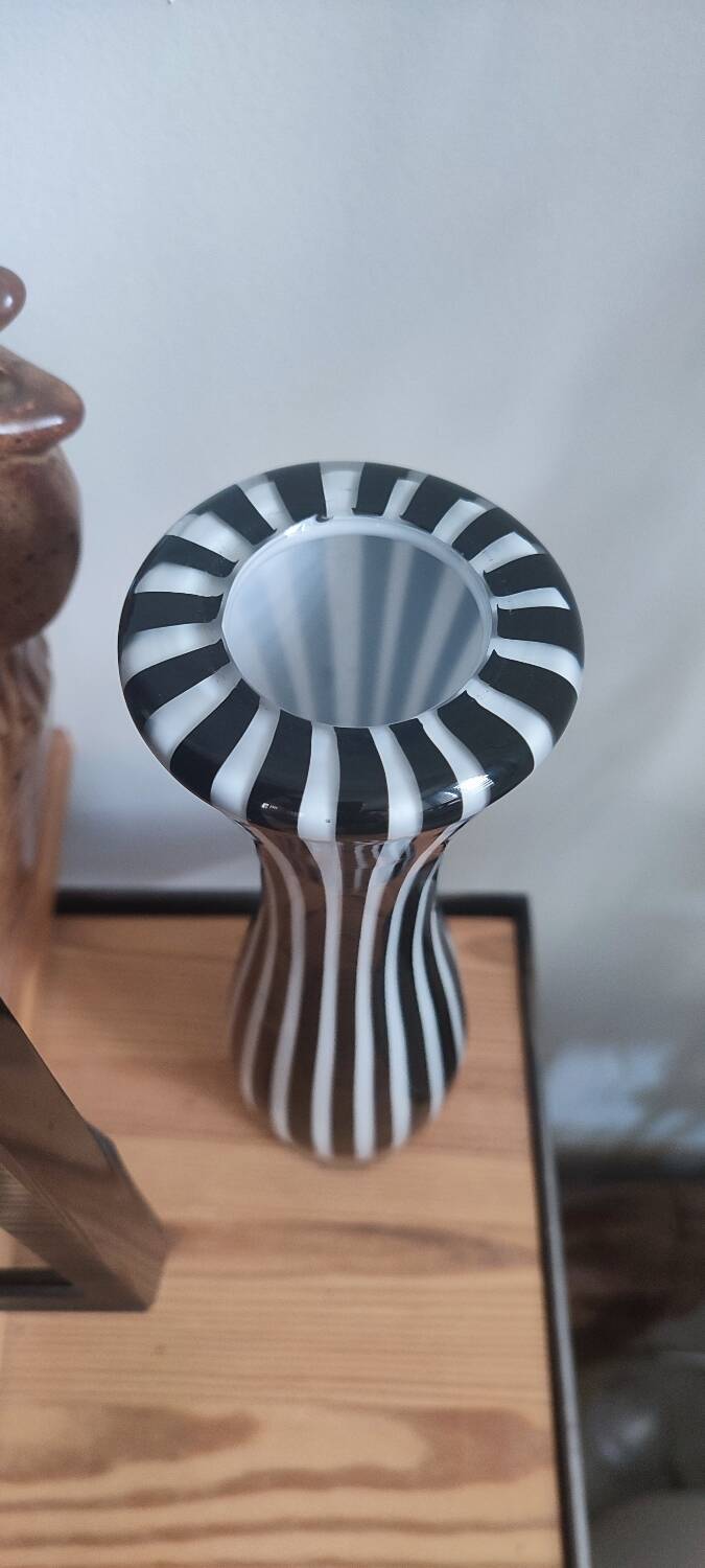 Leonardo Zebra blown glass vase