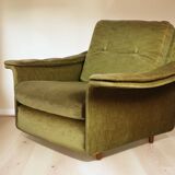 Pair of vintage velvet armchairs – 1960s