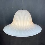 Vintage Murano glass tulip pendant lamp, Italy, 1970s.