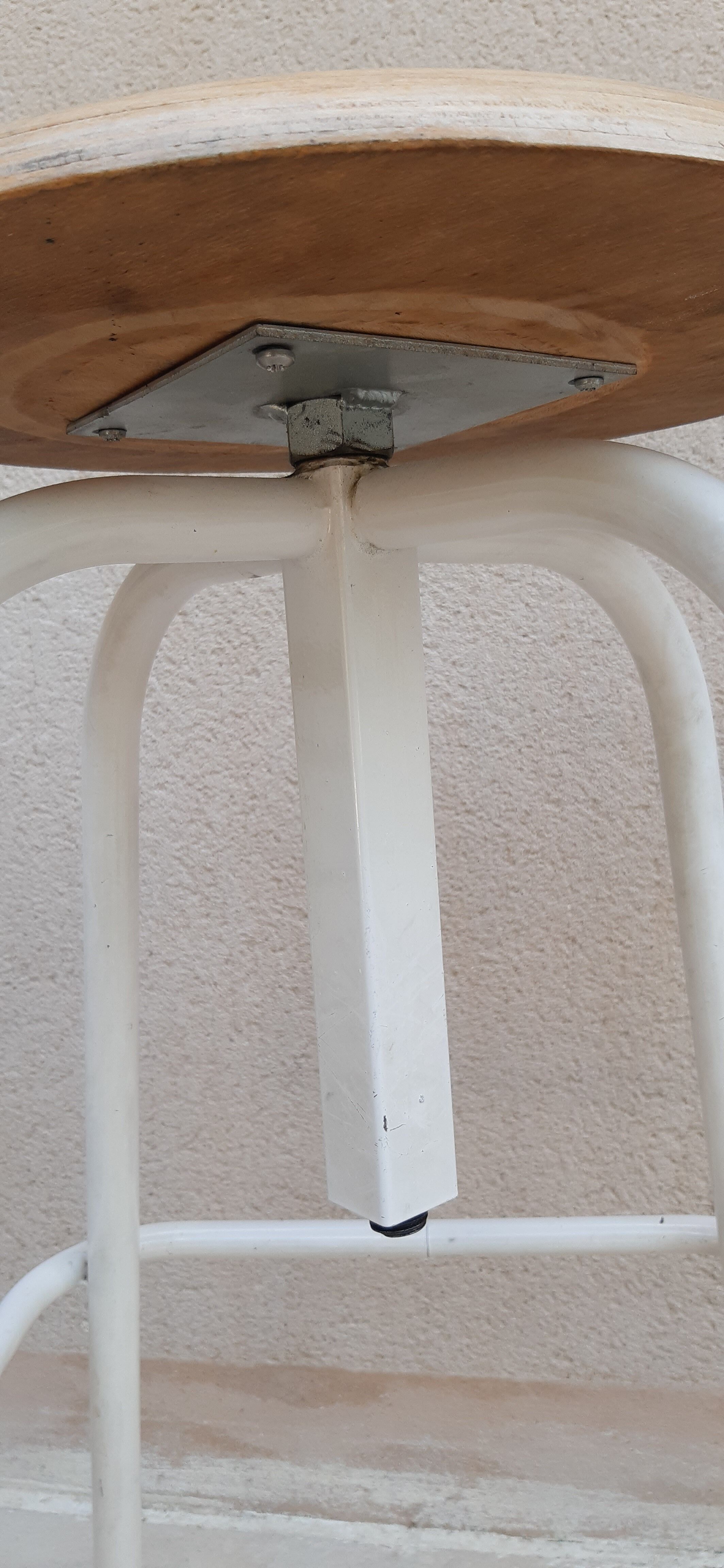 Vintage industrial screw stools