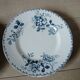 6 antique ironstone dinner plates