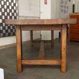 Solid wood dining table, 1970s