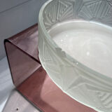 Art deco frosted glass cut