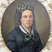 Tableau huile sur toile XIX portrait Chevalier d’Eon