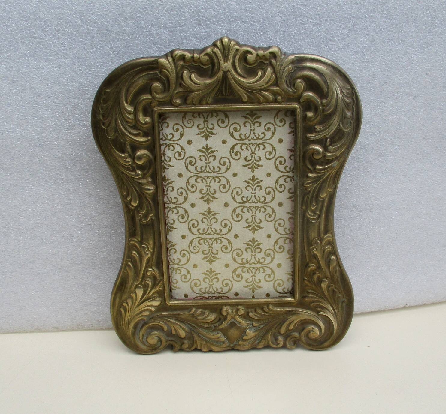 Vintage brass/bronze frame for 75 x 120 mm subject