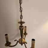 Louis XV style 3-light bronze chandelier