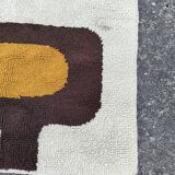wool Pop Art carpet from the 70s