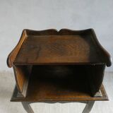 wooden bedside table with 1 drawer, 19th century