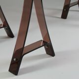 Architect's desk in smoked altuglas by gacita and tiberi for mode europe, 1970s