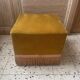 Velvet pouffe
