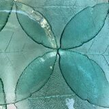 Dessert plates glass leaf