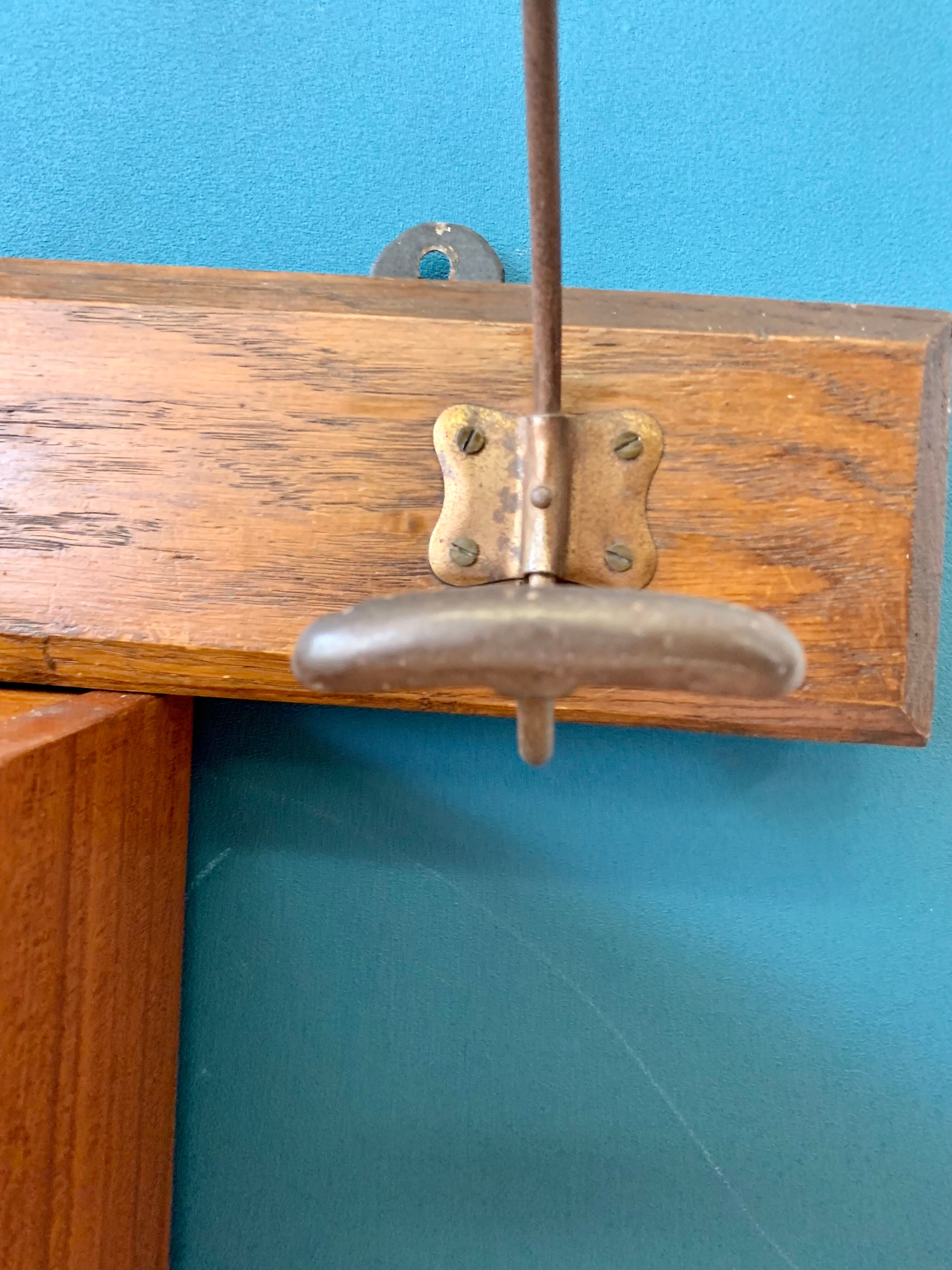 Old bistro wall coat rack