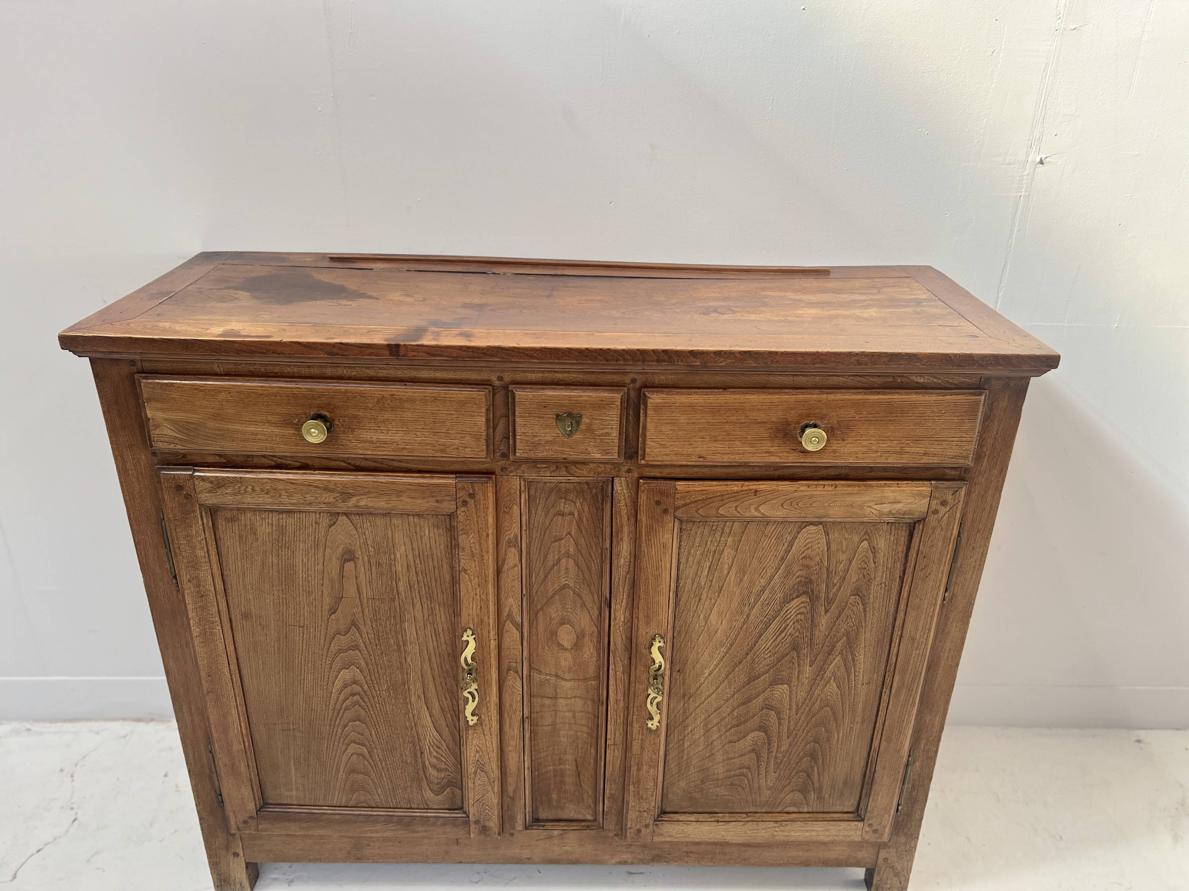 19th-century solid ash Parisian buffet