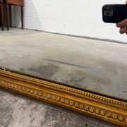 Miroir Grand format Louis Philippe bois doré