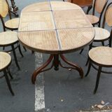 Table à manger ovale avec 6 chaises, Allemagne, années 1970