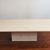 Travertine coffee table