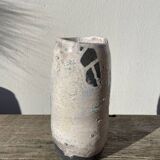 Raku vase / signed ceramic / handmade pottery