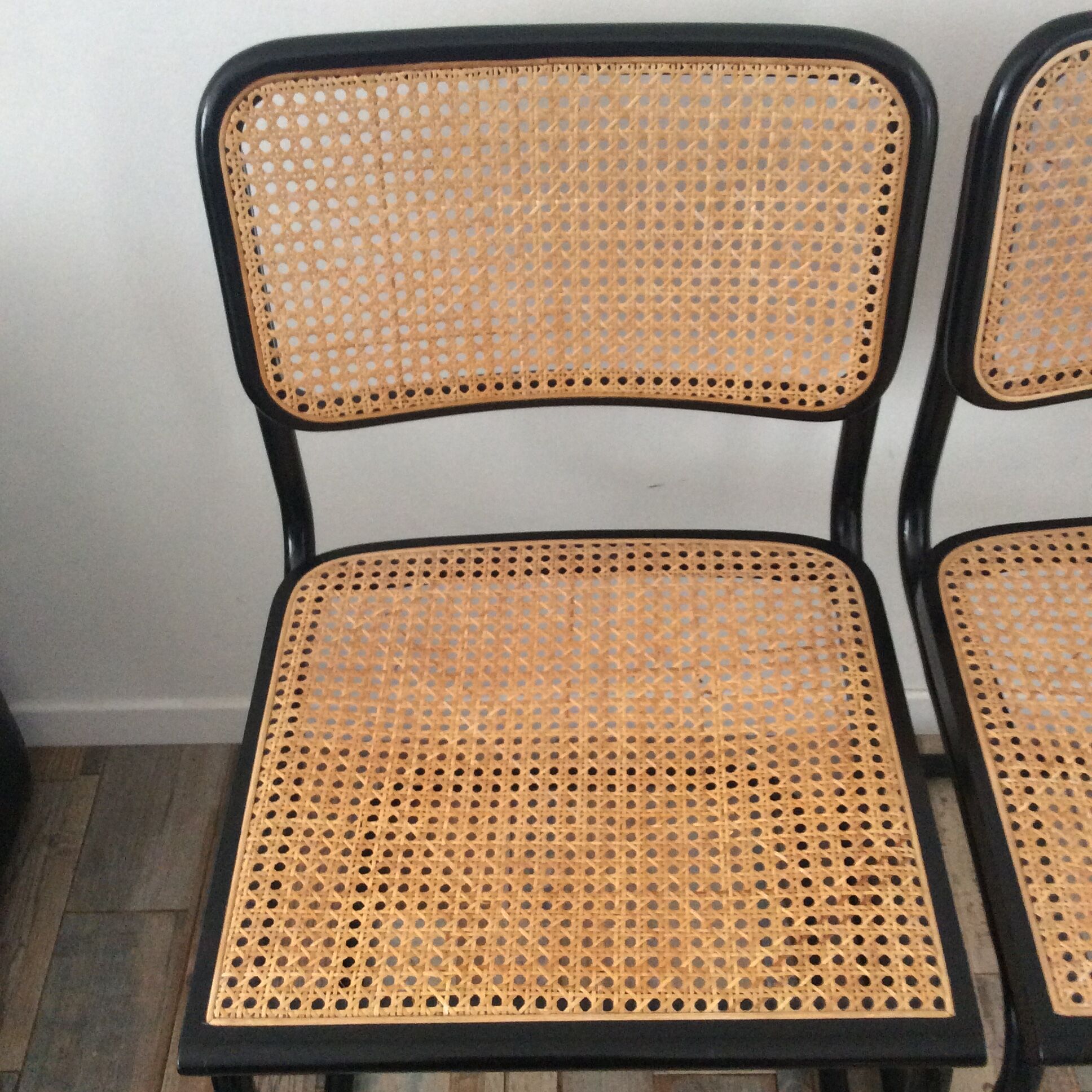 Pair of chairs Marcel Breuer Cesca S32