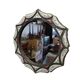 Vintage Moroccan Mirror Brass Bone, 1980s