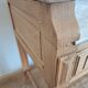 Bathroom cabinet with marble top in Henri II style