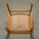 Razorblade style dining chairs by Henning Kjærnulf Oak and Leather Denmark