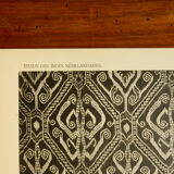 Old fabric board Ikät de Borné 1930