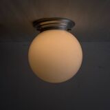 Ceiling light globe white opaline glass wall light aluminum base LAMP-7400