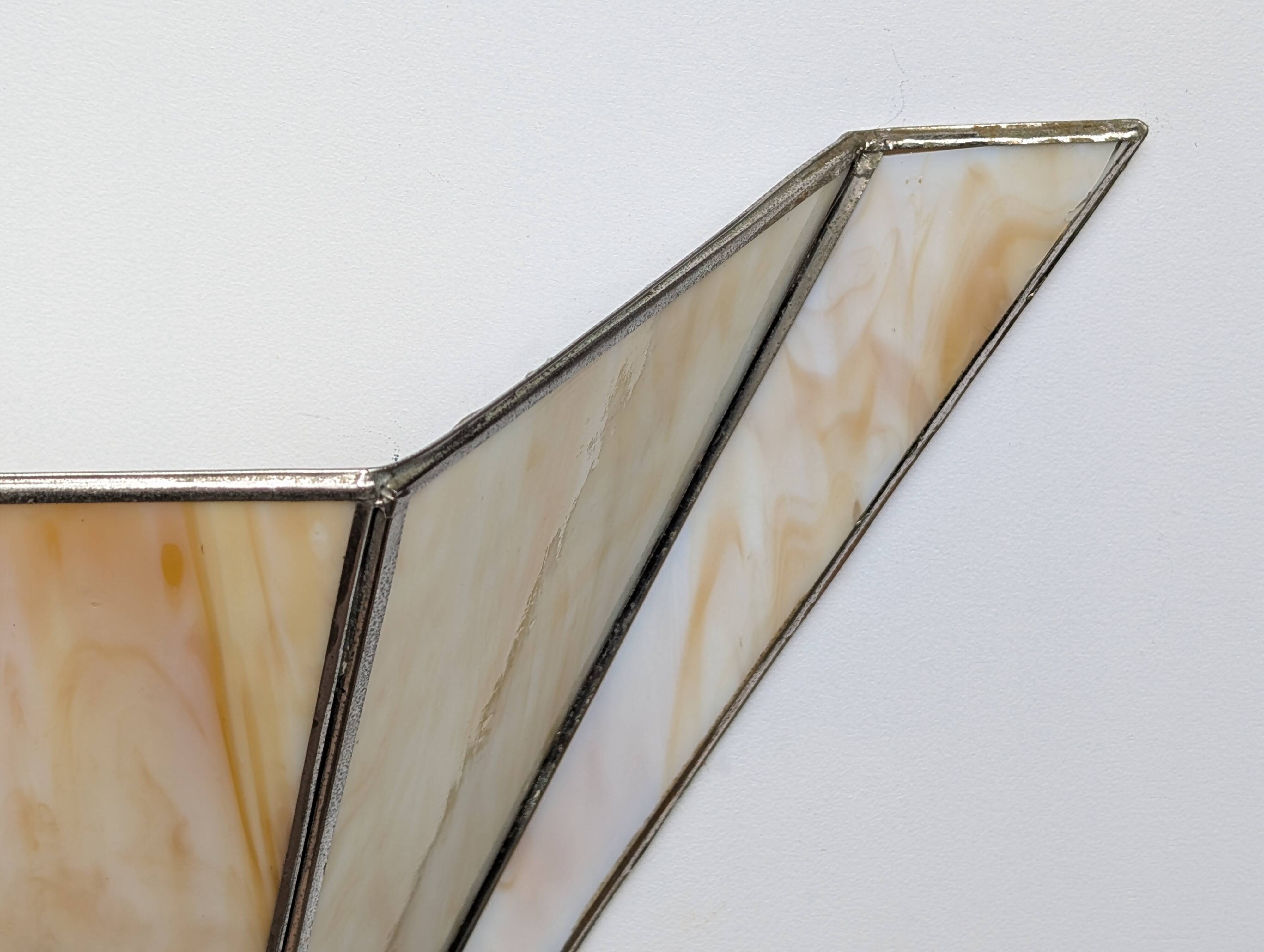Pair of Art Deco glass paste wall lights