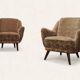 Twee Mid Century fauteuils