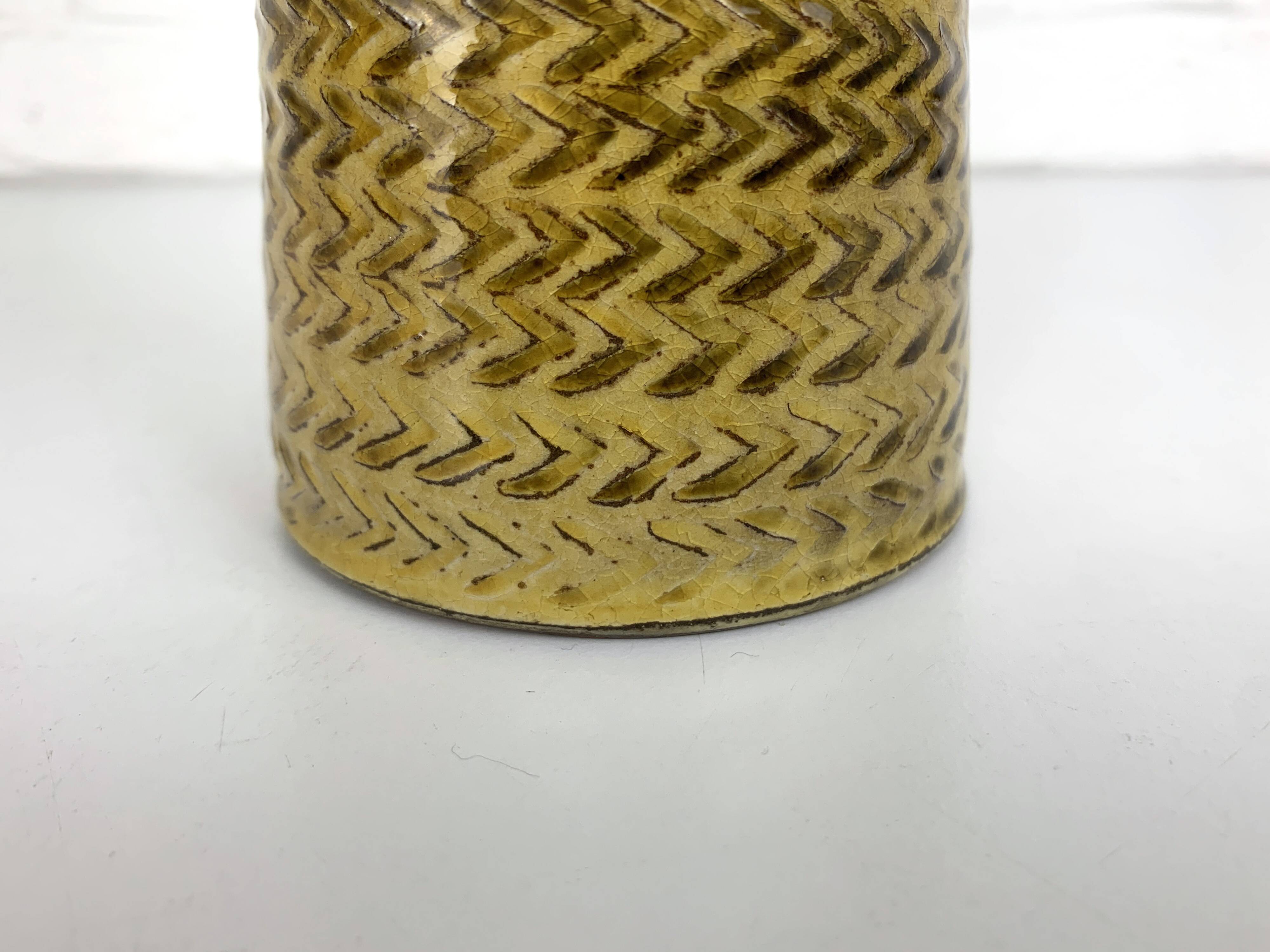 Vase sculptural en grès, Nils Kähler pour Kähler, Danemark, 1960